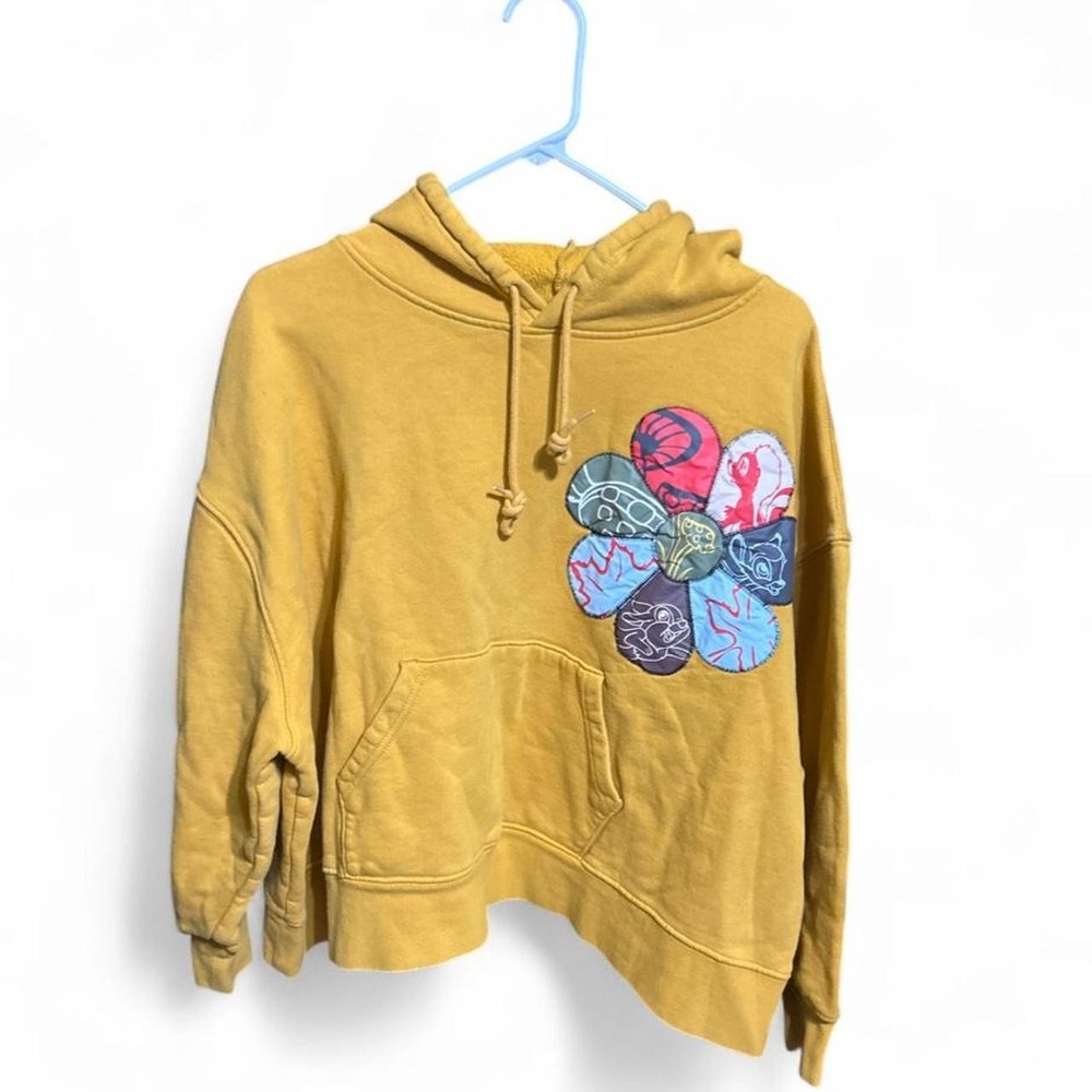 Disney Hoodie - Bambi Collection Cropped Pullover Hoodie - Yellow - XXL
